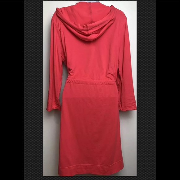 LANDS END Dress Drawstring Hooded Full Zip - Picture 5 of 7